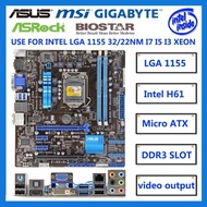 ASUS P8H61-M PRO USED Desktop Motherboard LGA 1155 DDR3 USB2.0 US3.0 I3 I5 I7 16GB H61 H61M  Origina