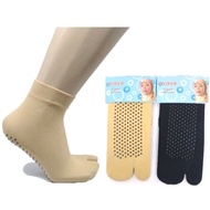 Adult Women's Short Anti-slip Two Finger Socks