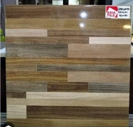 KERAMIK LANTAI GLOSSY ASIATILE 40X40 OAKLAND BROWN KW B