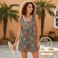 Lovito Women's Boho Paisley Print Jumpsuit LNM83103