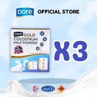【3 Packs Offer】Doré Gold Colostrum Milk Powder Forte Prebiotics Probiotics DHA Lutein Omega 3 Omega 