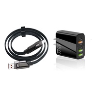 KENTO LITE 【สายชาร์จ+หัวชาร์จ】4 in 1 PD 100W USB Type C สายดาต้าชาร์จเร็วสำหรับ Phone 15 14 13 12 11