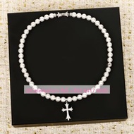 Chrome Hearts x mikimoto cross necklace 聯名珍珠十字架項鍊 純銀鍍金 頸鏈 頸鍊 @celefashion Christmas new year gift 禮盒