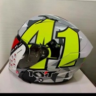 TERLARIS KYT HELM NFJ ESPARGARO 2018 GUNMETAL YELLOW MATT REPLIKA