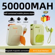 50000mah mini powerbank 66W wireless powerbank with Plug+IP/TC fast charging cable Super Fast Charge