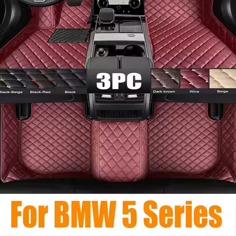 Original For BMW 5 Series F10 G30 G38 2010-2023 530e Car All-Weather TPE Non-slip Foot Mats Odorless