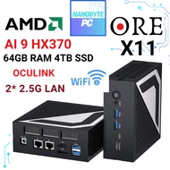 ORE X11 AMD Ryzen AI 9 HX370 Windows Mini PC 64GB DDR5 RAM 4TB NVME SSD Gaming PC Gaming Desktop CPU