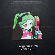 chapter byte | Cyberpunk Edgerunners Rebecca Anime Creative Personalized Car Stickers