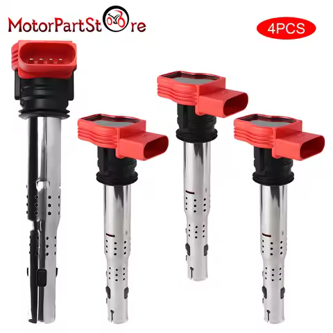 4 Pieces Ignition Coil for Audi R8 A3 A4 A5 A6 A8 TT Q3 Q5 VW Jetta Passat Golf CC 06E905115E 06E905