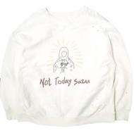 LOST TOWN SUPPLY LTS 25SS 撒旦衛衣，復古抓絨衛衣，2 碼，白色，衛衣，上衣 [二手] [LOST TOWN SUPPLY]