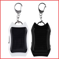 Solar Power Bank Portable Charger 1500mAh Phone Charger Mini Keychain Power Bank Power Bank with LED