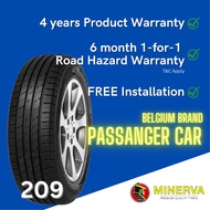 [INSTALLATION] 195/65R15 91V Minerva 209 *RoadHazardWarranty *4yearsWarranty *BelgiumTyre [2-5days delivery]