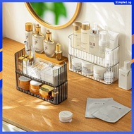 Luxury Mirror storage cabinet For Makeup desk Organizer Bathroom Dresser Desktop storage box