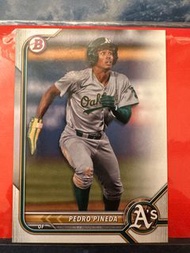 MLB 2022 Topps Bowman Baseball Card - Oakland Athletics 奧克蘭運動家隊 外野手Pedro Pineda 棒球卡 球員卡
