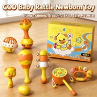 Newborn Toy 0-3 Months Old Baby Rattle Lifting Biting Training Grasping Hammer