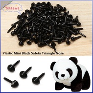 YVETTPH 100pcs/bag Safety Triangle Noses DIY Doll Animals Plastic Mini 4.5X5.5MM