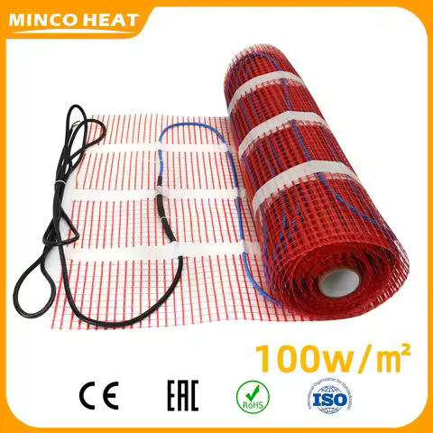 Minco Heat 100w/㎡ Water-proof Under Tile Cement Heating Floor Cable Electric Warm Mat Twin Conductor