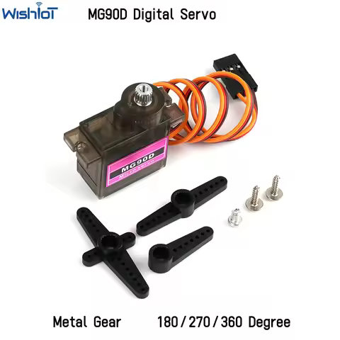MG90D 9g Micro Digital Servo Motor MG90S MG90 Upgrated Metal Gear 2.5KG High Torque 4.8-6V For RC Pl
