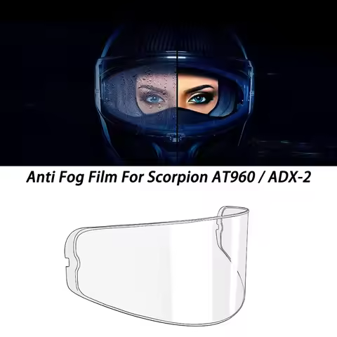 Motorcycle Helmet Visor Film Anti Fog For Scorpion AT960 ADX 2 Anti Fog Lens Helmet Accessories