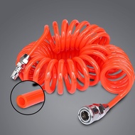 Polyurethane Compressor Spring Hose PU Air Pipe Shrink Espring Tube 8mm/10mm/12mm With PP SP30/40