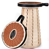 Shrink Stool Train Seat Portable Retractable Rubber Soft Travel Night Market Adjustable Foldable Cam