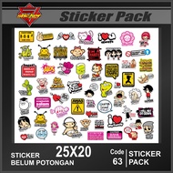 SP63 Sticker Pack - Sticker Pack Racing Sticker Motorcycle Variation Skotlet Sticker Cartoon