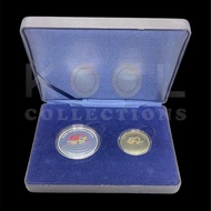 Malaysia UKM 50 Tahun Jubli Emas 10 Ringgit And 1 Ringgit Proof Coin Set