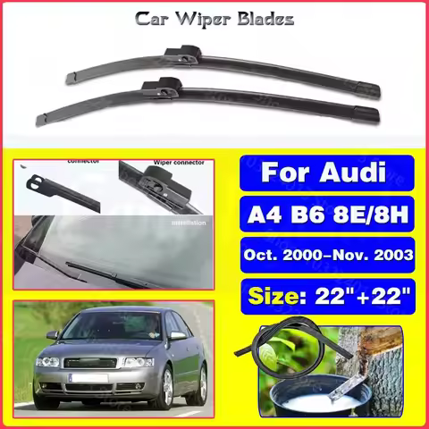 For Audi A4 B6 8E/8H Oct. 2000-Nov. 2003 2001 2002 Windshield Windscreen Front Window 22"+22" Silent