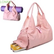 LONNGZHUAN Travel Storage Bag, Women Men Large Capacity Yoga Mat Bag, Fashion Nylon Hand Luggage Bag Bag