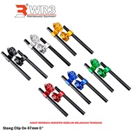 R15 V2 Clip-On Handlebars R25 New 2018 WR3 Clip-On Underyoke WR3 47mm 0° Yamaha R 15 R-15 Handlebar
