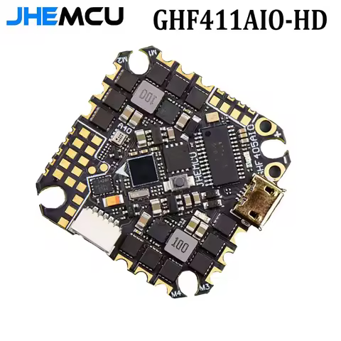 JHEMCU GHF405AIO-HD 40A AIO Flight Controller F405 F4 Build-in OSD Blheli-S ESC 2-6S Lipo For RC FPV