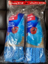 全新微力達纖維拖把替換裝，兩個$38