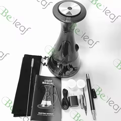 Hoka Wholesale Rechargeable Electronic Hookahs with Fast Charging LED Custom Logo Frosted Free Type 