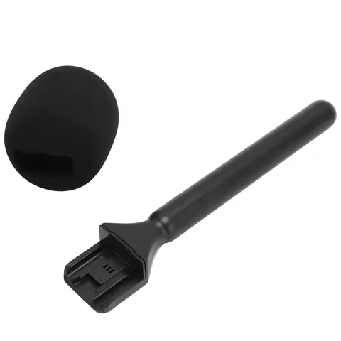 NEW Wireless Mic Handheld Adapter with Windshield Foam Lightweight Interview Microphone Handle for R