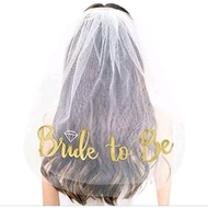 Veil Bride To Be Veil Bridal Shower Veil Bride To Be Hair Comb/