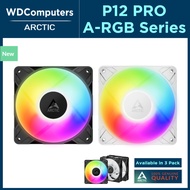 ARCTIC P12 Pro A-RGB Black White Powerful Premium Fan 120 mm PWM Fan 600-3000 RPM