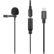 BOYA BY-M2/M2D 6m Lightning Condenser Lavalier Microphone for iPad iPhone iPod touch Streaming Youtu