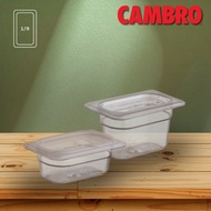 Cambro Clear Food Pan NSF Gastronom GN Pan Polycarbonate 1/9 Buffet Food Container