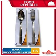 410 Premium Stainless Steel Spoon and Fork – Dunia Horeca Stainless Steel 6pcs