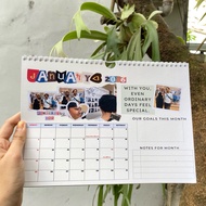 Custom Couple Gift Ideas Calendar For Girlfriend or Boyfriend