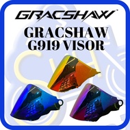 GRACSHAW VISOR HELMET G919 GOLD BLUE RAINBOW V919 TINTED ORIGINAL GRACSHAW