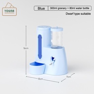 YOUNA Automatic Hamster Golden Bear Little Pet Food Dispenser Large Capacity Leak Proof Food Bowl Wi