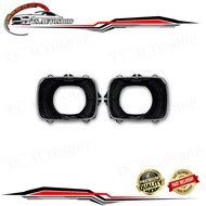 กรอบขาไฟหน้า ชุด 2 ชิ้น เหล็ก ซ้าย+ขวา Mitsubishi L200 Cyclone รุ่นแรก ขนาด 20x7x15 จำนวน 2 Pieces ป