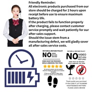 Customer Service Reminder Label Sticker