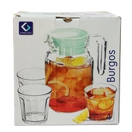 WAJIB PUNYA PITCHER SET/TEKO SET MURAH/KIMGLASS NANNOS 4 PCS | READY
