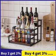 Coffee Syrup Rack 3-Storey Storage Rack Wine Rack Wine Rack Kitchen Seasoning