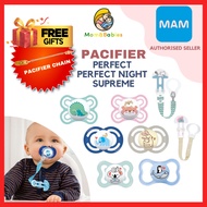 MAM Perfect Pacifier / Perfect Night (Glow in Dark) Pacifier / Supreme (Sensitive Skin) Pacifer