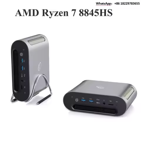 SZBOX A-MD Ryzen 7 8845HS Mi-ni PC Win-dows 11 DDR5 5600Mhz 32GB 1TB PCie4.0 NVme SSD Desktop Gaming