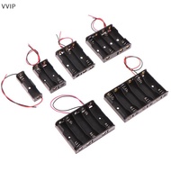 Vvsg 1 2 3 4 5 6 Slots 3V AA Battery Case Box AA LR6 HR6 Battery Holder Storage Case  Lead Wire Bate