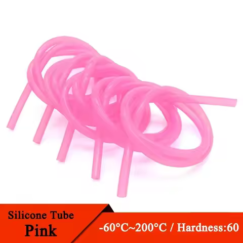 1/5/10M Food Grade Pink Silicone Rubber Hose 2x4mm 3x5mm 4x6mm 5x7mm 6x8mm Flexible Nontoxic Silicon